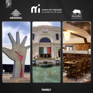 Museu da Imigração + Bela Grill Churrascaria + Memorial da América Latina - Colégio CPV - Morumbi